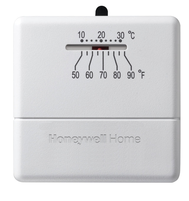 Honeywell CT30A Non-Programmable Thermostat, 50 deg F, 3.12 in W x 0.88 in D Dimensions