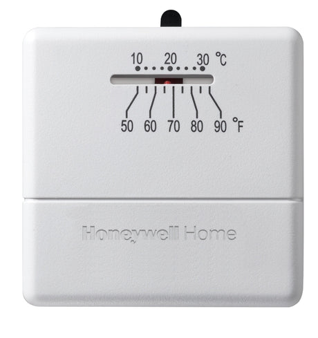 Honeywell CT30A Non-Programmable Thermostat, 50 deg F, 3.12 in W x 0.88 in D Dimensions