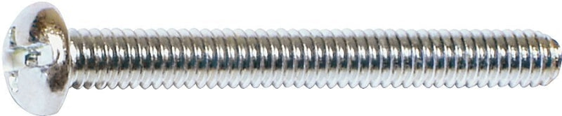 Midwest Fastener 07668 Machine Screw, #8-32 Thread, Coarse Thread, Round Head, Combo Drive, Steel, Zinc, 100 PK