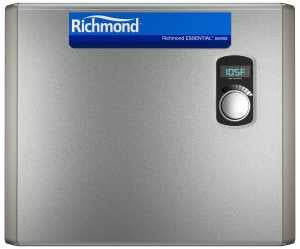 Richmond Essential Series RMTEX-36 Tankless Electric Water Heater, 150 A, 240 V, 36 kW, 99.8 % Energy Efficiency
