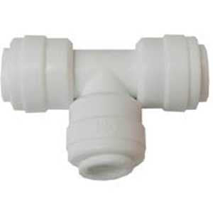Watts PL-3003 Pipe Tee, 1/4 in, Push-Fit, Plastic, 150 psi