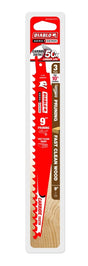 Diablo DS0903CP3 Series Reciprocating Saw Blade, Applicable Materials: Wood, 9 in L, 3 TPI, Carbide Cutting Edge, 3/PK