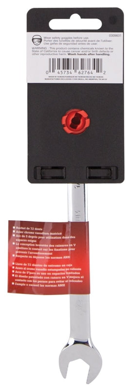 Vulcan PG1/2 Combination Wrench, SAE, 1/2 in Head, Chrome Vanadium Steel, Polished Mirror