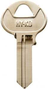 Hy-Ko 11010CO103 Key Blank, Nickel, Brass, For: Corbin Russwin Cabinet, House Locks and Padlocks, CO103 Key Number, Pack of 10