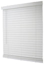 Simple Spaces FWMB-16 Blind, 64 in L, 36 in W, Faux Wood, White, Pack of 2