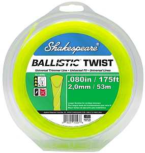 Shakespeare Ballistic 17243 Trimmer Twist Line, 0.080 in Dia, 175 ft L