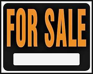 Hy-Ko Hy-Glo Series SP-100 Jumbo Identification Sign, 14-1/2 x 18-1/2 in Dimensions, FOR SALE, Fluorescent Orange Legend, Pack of 5