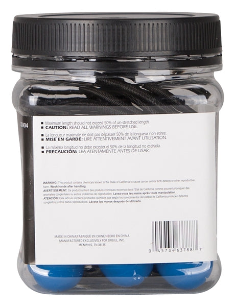 ProSource FH4031 Canopy Tarp Tie, Heavy-Duty, Plastic/Rubber, Black/Blue, Pack of 12