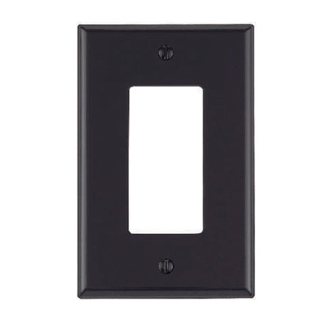 Leviton Black 1 gang Nylon Decorator Wall Plate 1 pk