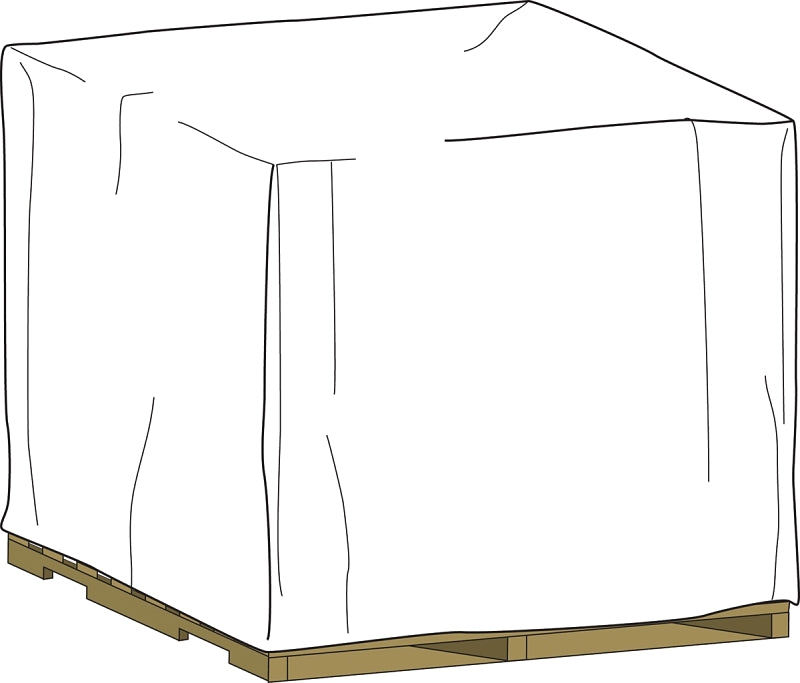 Poly-America PC5242 Painter's Sheeting, 72 in L, 52 in W, Clear, 100 per Roll