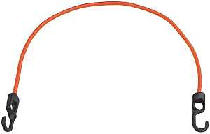 ProSource FH4034 Stretch Cord, 9 mm Dia, 48 in L, Polypropylene, Orange, Hook End, Pack of 12