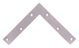ProSource FC-G06-01PS Corner Brace, 6 in L, 6 in W, 1 in H, Galvanized Steel, Galvanized, 2 mm Thick Material, Pack of 5