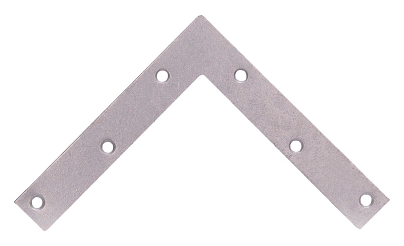 ProSource FC-G06-01PS Corner Brace, 6 in L, 6 in W, 1 in H, Galvanized Steel, Galvanized, 2 mm Thick Material, Pack of 5