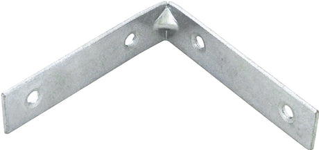 ProSource CB-Z03-013L Corner Brace, 3 in L, 3 in W, 3/4 in H, Steel, Zinc-Plated, 2.6 mm Thick Material, Pack of 25