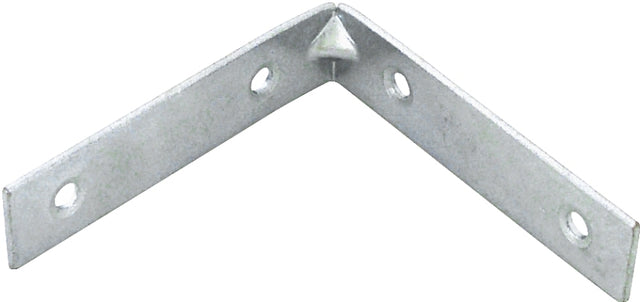 ProSource CB-Z03-013L Corner Brace, 3 in L, 3 in W, 3/4 in H, Steel, Zinc-Plated, 2.6 mm Thick Material, Pack of 25