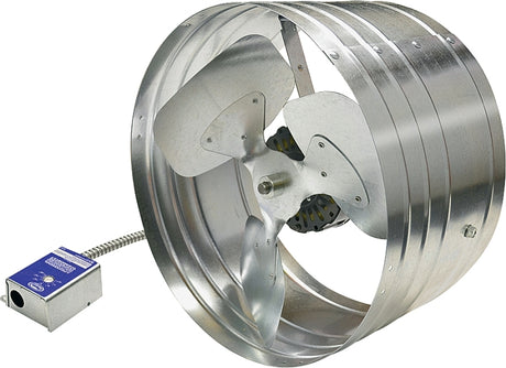 Master Flow EGV5 Power Attic Vent, 120 V, 696 sq-in Net Free Ventilating Area, 1450 cfm Air, Galvanized Steel