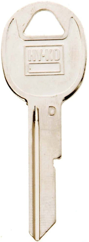 Hy-Ko 11010B51 Key Blank, Brass, Nickel, B51 Key Number, Pack of 10