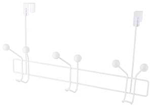 Simple Spaces SS-HG3-50-PE-3L Door Garment Hook, 6 lb, 3-Hook, Steel, Powder Coated, Hanging Mounting