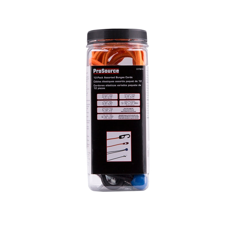 ProSource FH4035 Stretch Cord, Polypropylene, Hook End