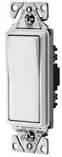 Eaton Wiring Devices 7500 Series C7501W-SP-L Rocker Switch, 15 A, 120/277 V, SPST, Lead Wire Terminal, White