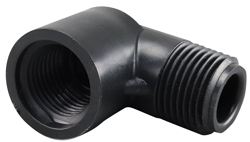 Lasco M412005BC Street Pipe Elbow, 1/2 in, FIP x MIP, 90 deg Angle, PVC, SCH 40 Schedule