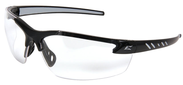Edge DZ111VS-G2 Safety Glasses, Clear Lens, Black Frame, Vapor Shield Anti-Fog Lens, Nylon Frame, UV Protection: Yes