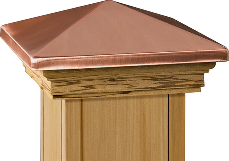 Maine Ornamental 72227 Post Cap, 6 in L, Cedar