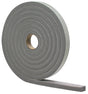 M-D 02279 Foam Tape, 1/2 in W, 17 ft L, 1/4 in Thick, PVC, Gray, 12 PK
