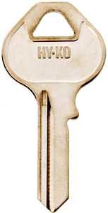 Hy-Ko 11010M16 Key Blank, Brass, Nickel, For: Master Locks and Padlocks, M16 Key Number, Pack of 10