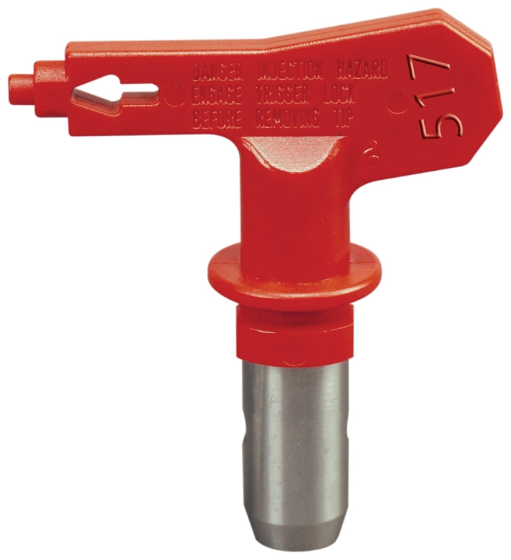 Titan 662-411 Paint Sprayer Tip, 8 to 10 in W Fan, Red, 0.011 in Tip, Tungsten Carbide