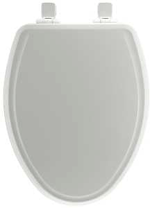 Mayfair 148SLOWA-000/148E Toilet Seat, Elongated, Molded Wood, White, Twist Hinge