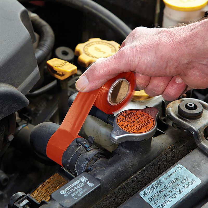 Rescue Tape RT12012BRE Repair Tape, 12 ft L, 1 in W, Silicone, Red