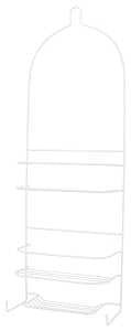 Simple Spaces SS-5786-PE-3L Shower Caddy, 3-Shelf, Steel, 10 in OAW, 27-3/4 in OAH, 4-1/4 in OAD, 10 lb