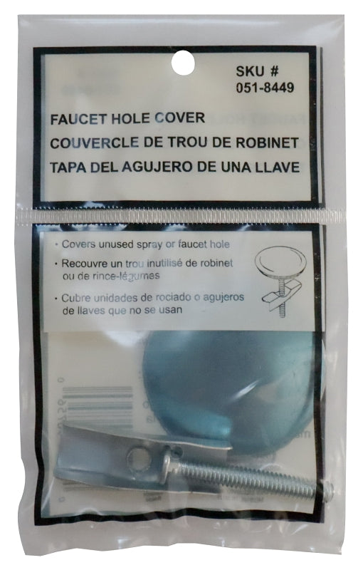 ProSource 24466 Faucet Hole Cover, Stainless Steel, Stainless Steel