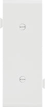 Eaton Cooper Wiring STC14W Wallplate, 1.9 in L, 4.84 in W, 0.23 in Thick, 1 -Gang, Polycarbonate, White