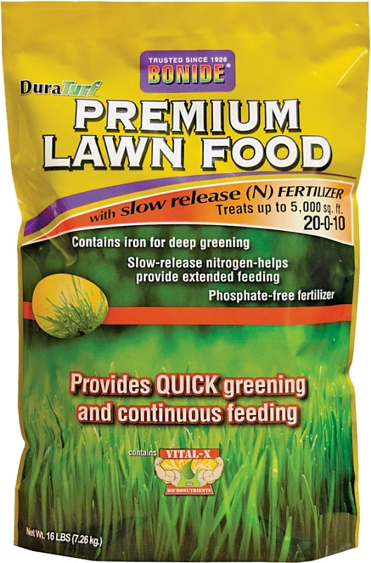 Bonide 60462 Lawn Fertilizer, 16 lb Bag, Granular