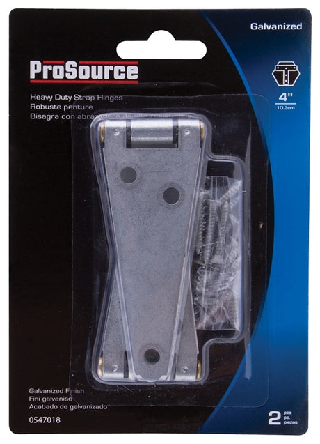 ProSource HSH-G04-C2PS Strap Hinge, 2 mm Thick Leaf, Steel, 180 Range of Motion