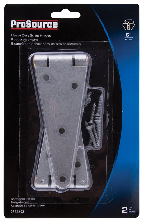 ProSource HSH-G06-C2PS Strap Hinge, 2.6 mm Thick Leaf, Steel, 180 Range of Motion