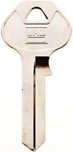 Hy-Ko 11010M14 Key Blank, Brass, Nickel, For: Master Vehicle Locks, M14 Key Number, Pack of 10