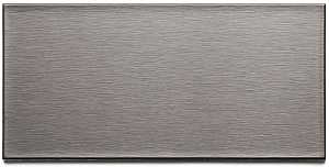 Aspect A5250 Wall Tile, 6 in L, 3 in W, 1/8 in Thick, Metal, Brushed Stainless Steel, Pack of 5