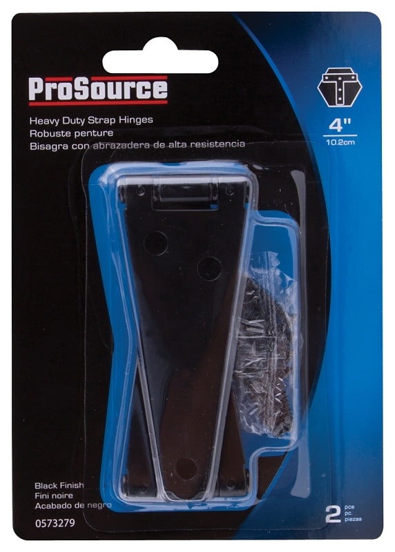 ProSource HSH-B04-C2PS Strap Hinge, 2 mm Thick Leaf, Steel, 180 Range of Motion