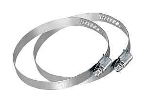 Lambro 2841 Worm Gear Clamp, 4 in Duct, Clamping Range: 3-9/16 to 4-1/2 in, Steel, Zinc