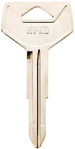 Hy-Ko 11010TR37 Automotive Key Blank, Brass, Nickel, For: Toyota Vehicle Locks, TR37 Key Number, Pack of 10