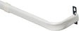 Kenney KN512 Curtain Rod, 1 in Dia, 48 to 86 in L, Steel, White