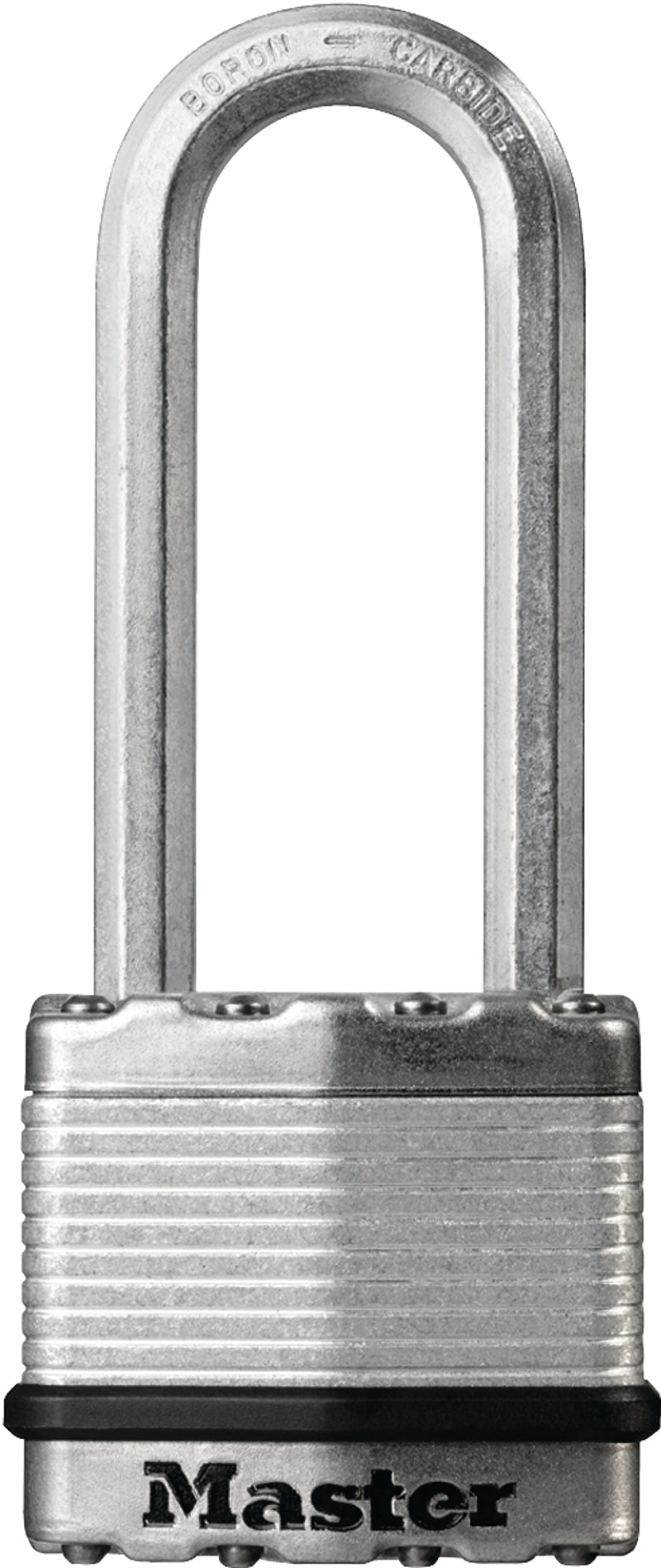 Master Lock Magnum Series M1BLCDLJHC Padlock, Different Key, Long Shackle, 5/16 in Dia Shackle, Boron Carbide Shackle