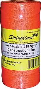 Stringliner Pro Series 35759 Construction Line, #18 Dia, 1000 ft L, 165 lb Working Load, Nylon, Fluorescent Orange