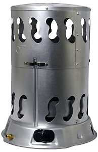 Mr. Heater F270490 Convection Heater, 20 lb Fuel Tank, Propane, 30000 to 80000 Btu, 2000 sq-ft Heating Area