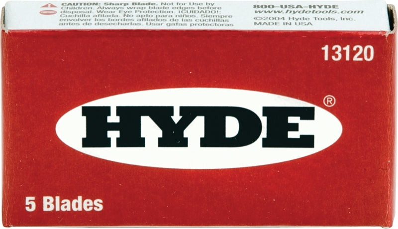 Hyde 13120 Blade, Razor, 1-Edge Blade, 3/4 in W Blade, Pack of 20