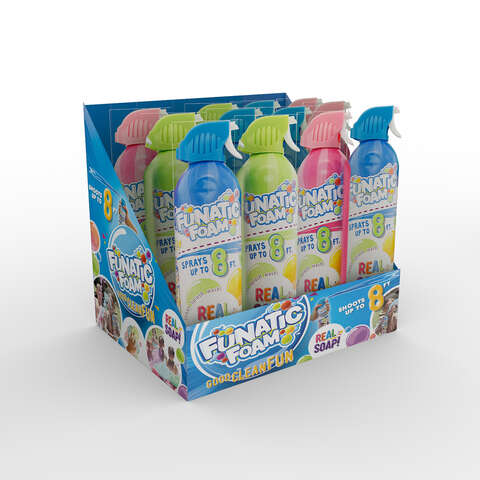 License 2 Play Funactic Foam Spray Assorted 1 pc, Pack of 12
