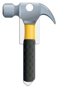 Lucky Line Key Shapes Series B122S Key Blank, Hammer, Brass, Enamel-Coated, For: Schlage Locks, Pack of 5